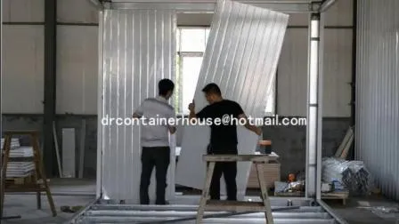 China Luxury Prefab/Prefabricated Steel Mobile Modular Portable Flat Pack Small Garden 10FT 20FT 40FT Glass Shipping Container Site House Home Office for Sale