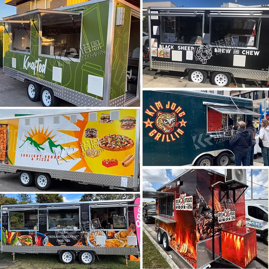 Concession Food Trucks Coustomaize Neuer Food Truck Kabab Usati Vendita Alibaba Mini Popcorn Food Truck Trailer zum Verkauf in den USA