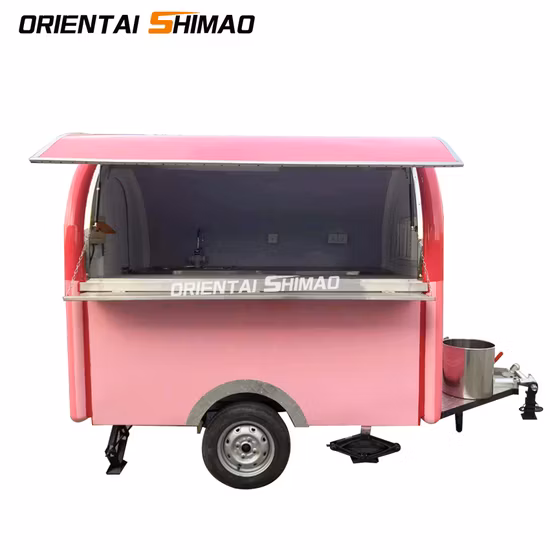 Oriental Shimao Round Corner Square Mobiler Fast-Food-Anhänger zu verkaufen