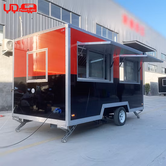 Konzessions-Food-Trailer Bester entworfener mobiler quadratischer Food-Trailer zum Verkauf in China