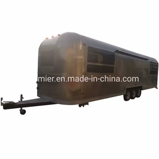 9000 mm langer mobiler Airstream-Hot-Dog-Lebensmittelkonzessionsanhänger