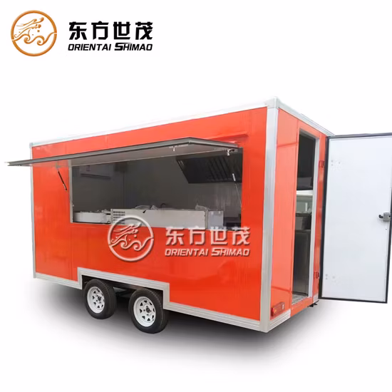 Kundenspezifischer Fast Square Food Trailer zum Verkauf in den USA