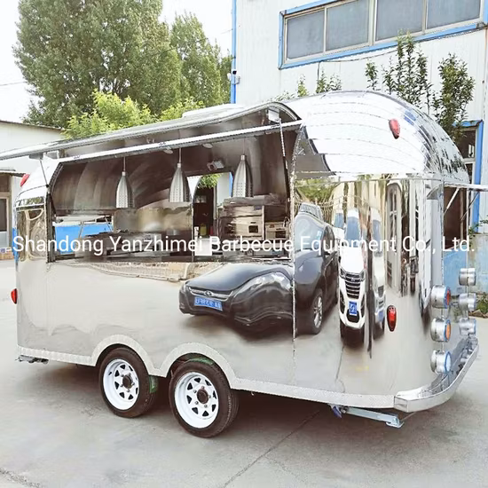 Einzigartiges Design Street Mobile Food Cart Fast Food Truck Airstream Food Trailer zum Verkauf
