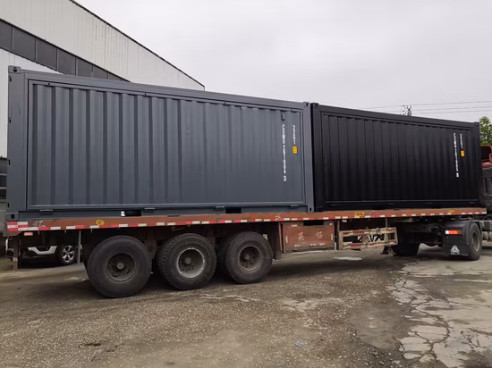 Bau eines Container-Cafés